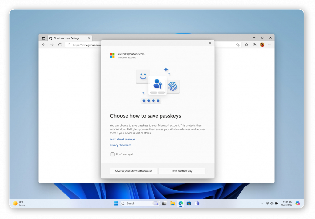 Microsoft Cách Mạng Đăng Nhập Với Passkeys Trên Windows 11